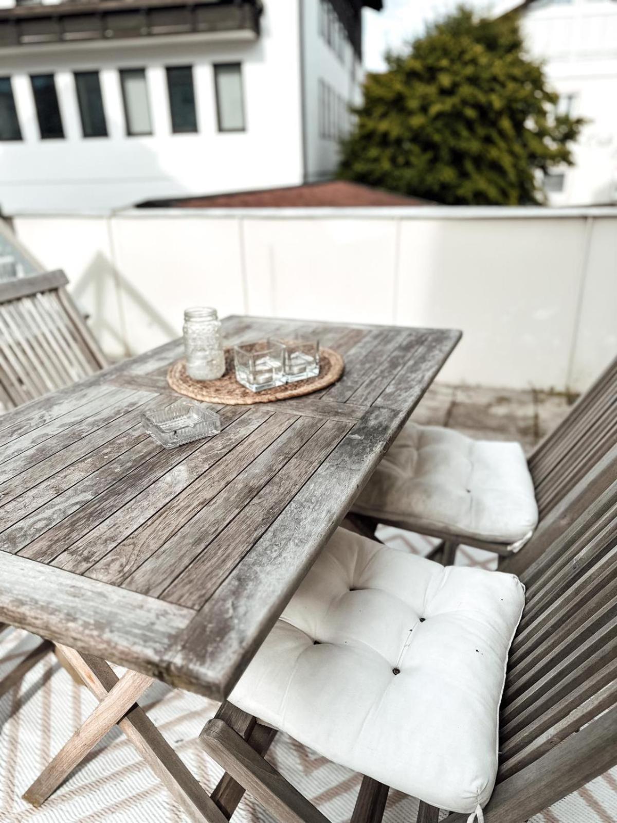 Zentrale Wohnung + Dachterrasse Зонтхофен Экстерьер фото